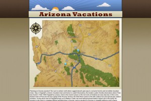 Arizona Vacations Map