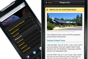 Lowell Observatory's Custom Mobile Website